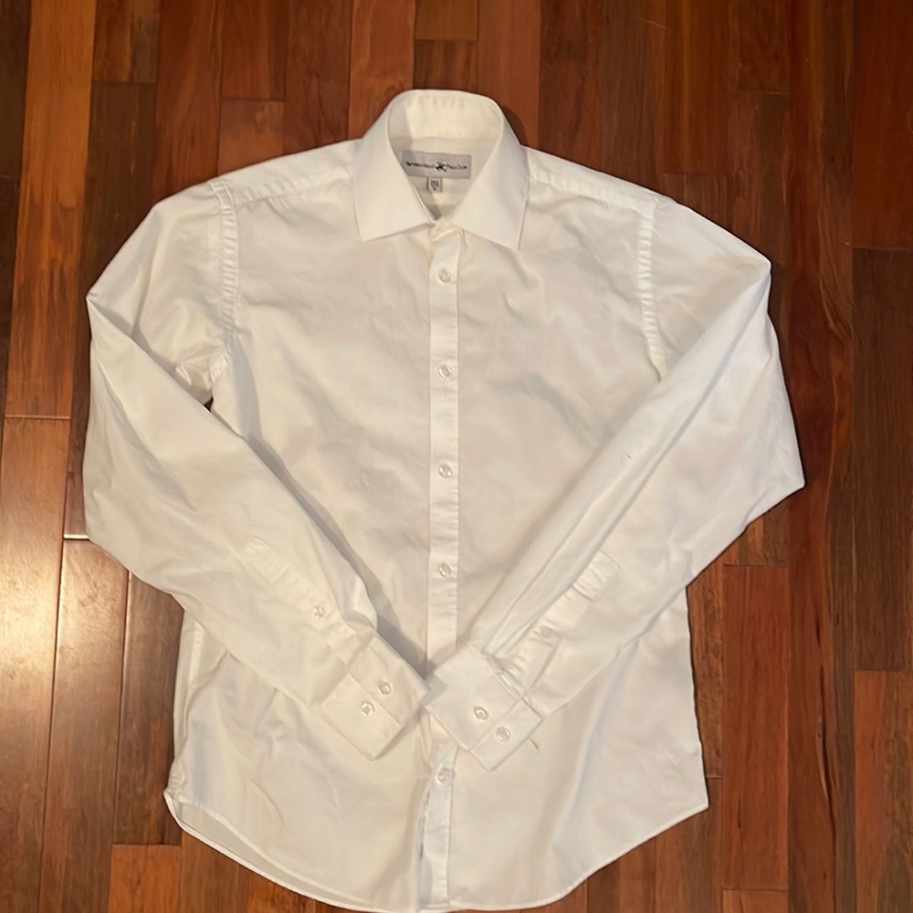 wMen’s Beverly Hills Polo Club dress shirt White Small 14.5 neck, 32/33 sleeve
